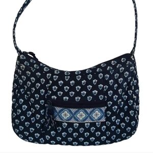 Vera Bradley Quilted Navy Hobo Bag *retired pattern*